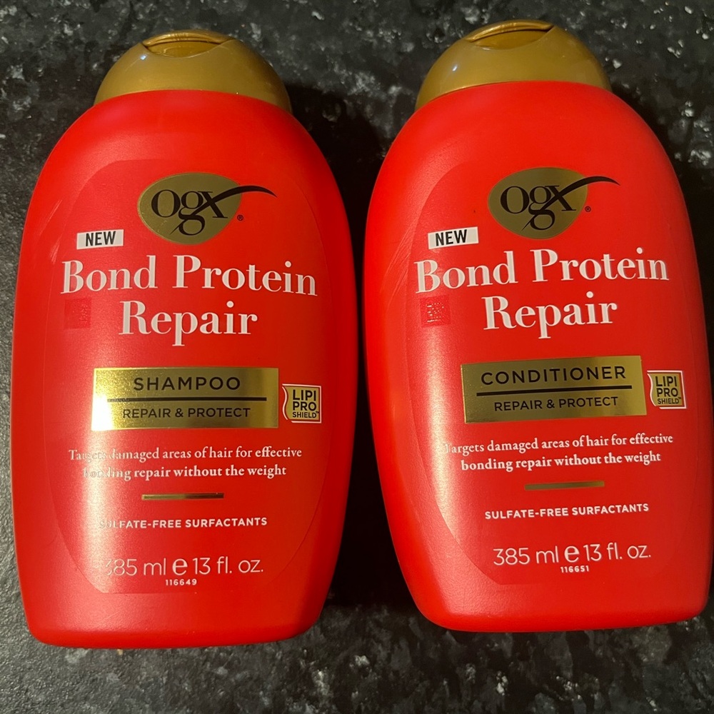 OGX Bond Protein Repair Shampoo and Conditioner Set